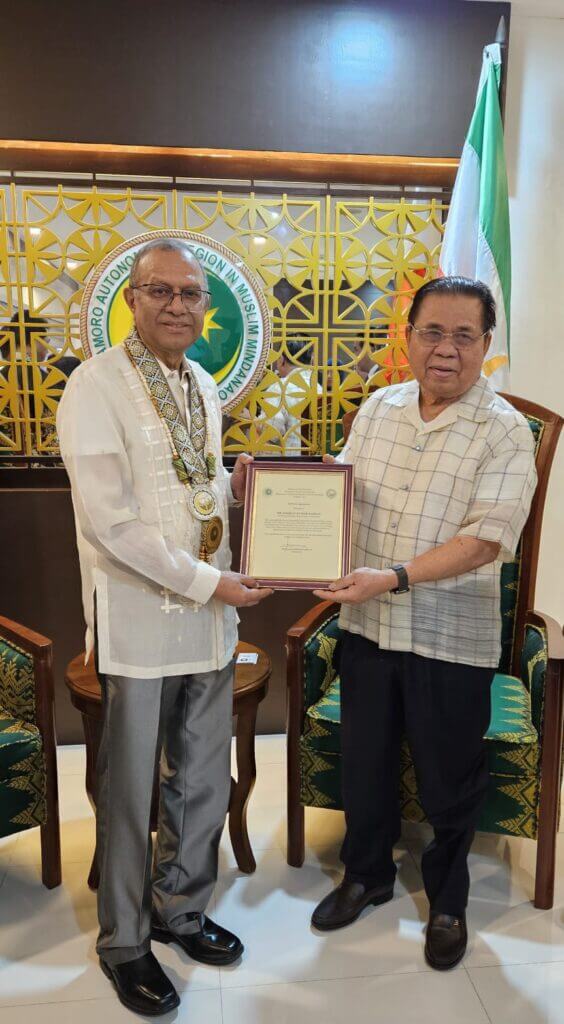 H.E. Ahod B Ebrahim the Chief Minister of BARMM honored pioneer foreign investor Kaltimex.